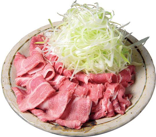 「豚ネギしゃぶしゃぶ」