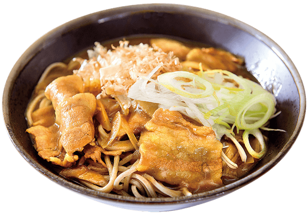 「米の娘ぶた」と根菜ときのこのカレー南蛮そば