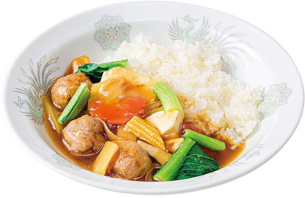 「米の娘ぶた」の肉団子入りうま煮丼