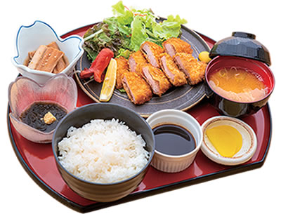 「米の娘ぶた」のヒレカツ定食