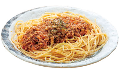 「米の娘ぶた」のパスタ