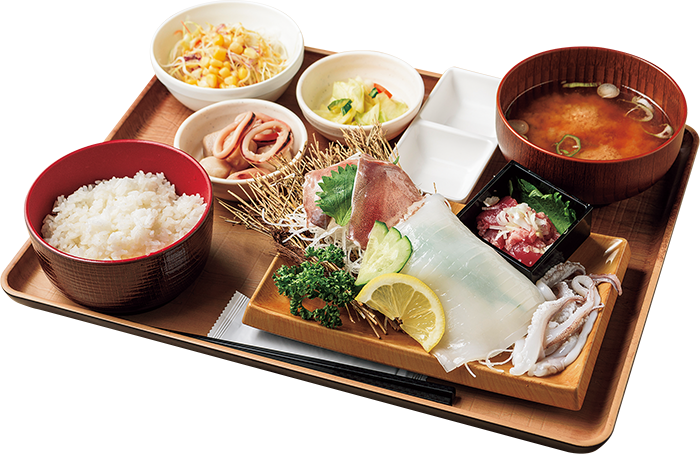 ケンサキイカ 姿造り恋定食 イメージ